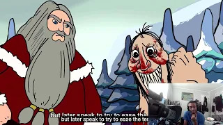 The Santa vs. SCP-4666 The Yule Man (SCP Animation) reaction