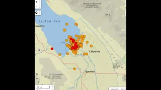 Massive swarm of earthquakes in Southern California.. 390 quakes.. Earthquake update 6/5/2021