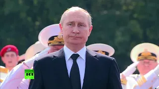 Russian Anthem 2019 Navy Day, St. Petersburg