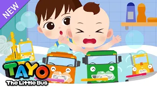 No No Song 2 | Tayo Bathtime Song with Strong Heavy Vehicles | Tayo the Little Bus