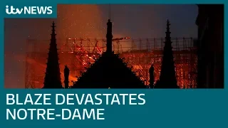 Firefighters battle to save Notre-Dame from devastating fire | ITV News