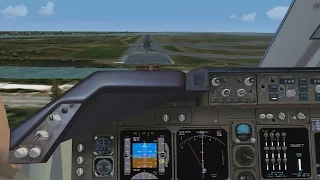 FSX HD - PMDG 747 Landing - JFK International Airport KJFK