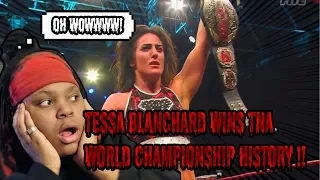 TESSA BLANCHARD WINS IMPACT WORLD CHAMPIONSHIP REACTION