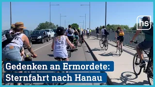 Niemals vergessen: Fahrrad-Sternfahrt zum Gedenken an Anschlagsopfer von Hanau | hessenschau