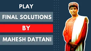 Final Solutions Mahesh Dattani | UGC NET Exam|