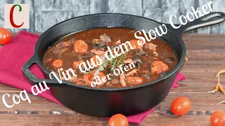 Coq au Vin aus dem Slow Cooker