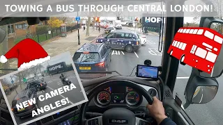 TOWING A LONDON DOUBLE-DECKER BUS THROUGH CENTRAL LONDON!