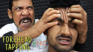 Forehead Tapping by Asim Barber | Head Massage & Neck Cracking | Hair Cracking | Spine Cracking ASMR