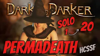 SOLO PERMADEATH FULL WIZARD🪄 GAMEPLAY 1-20 - Dark and Darker