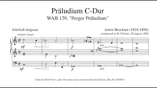 Bruckner, Anton (1884): Perger Präludium in C-Dur für Orgel, WAB 129 – Klaus Sonnleitner