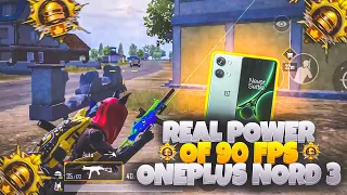 REAL POWER OF 90 FPS ONEPLUS NORD 3 💥 | 3 FINGERS + GYROSCOPE | BGMI / PUBG  MONTAGE