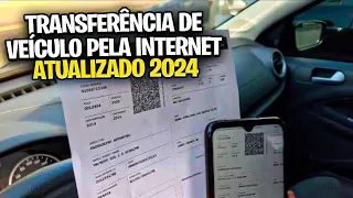 COMO FAZER TRANSFERÊNCIA DE VEÍCULO ONLINE | TRANSFERÊNCIA DE VEÍCULO PELA INTERNET |ATUALIZADO 2024