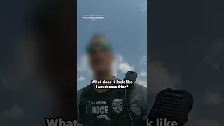 Police officer pulled over for speeding flees traffic stop #Shorts