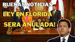 BUENAS NOTICIAS. la ley anti inmigrante de FLORIDA será CONGELADA ante el Senado de EEUU🇺🇸