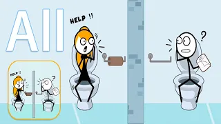 Throw Things: who needs? - All Levels - Fun Stickman Puzzle Game - Gameplay Walkthrough