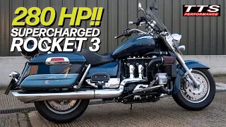 280hp!! TTS Stage 2 supercharged Triumph Rocket 3!