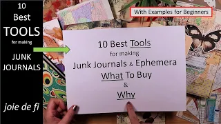 10 Best TOOLS For Making Junk Journals ✅ What To Buy And Why ⭐ For Beginners