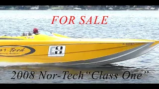 FOR SALE - 2008 36' Nor-Tech Class One Official Paceboat - Maryland Offshore