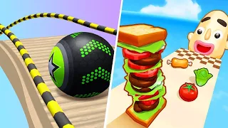 Going Balls | Sandwich Runner - All Level Gameplay Android,iOS - NEW APK GAME 2023