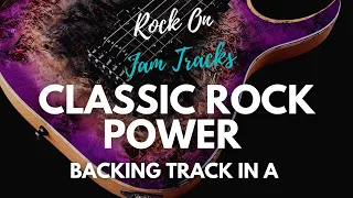 Kicking Classic Rock Backing Track For Guitar In A Minor