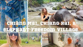 Elephant Freedom Village, Chiang Mai & Chiang Rai temples to see