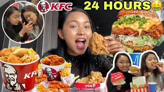 I only ate KFC for 24 HOURS Challenge🍗💵| Food Challenge🤤