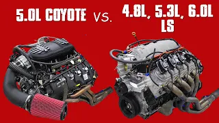 5.0L COYOTE VS LS! (4.8L, 5.3L & 6.0L) WHO MODS BEST?