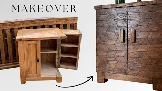 I Makeover an Old Cabinet Using a Baby Cot | Modern Furniture Flip