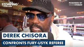 "SLOWEST COUNT IN BOXING HISTORY!" - Derek Chisora CONFRONTS Tyson Fury vs. Oleksandr Usyk Referee