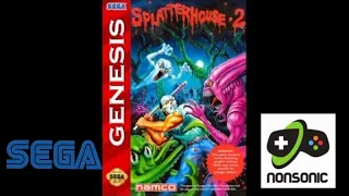 Playing Splatterhouse 2 on the Analogue Mega Sg - Sega Genesis Game Scanlines !