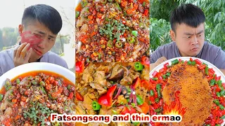 Songsong and Ermao show various ways to eat chicken, be sure to watch the end! | mukbang