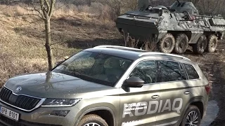 Škoda Kodiaq 4x4 vs. obrněný transportér 8x8