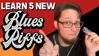 5 Cool Blues Riffs You Can Learn TODAY (Harmonica Riff Tabs + Lesson)