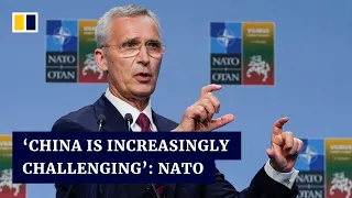 Nato leaders slam China over Russia ties and Taiwan threats in bloc’s strongest rebuke yet