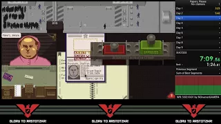 Papers, Please No Citations in 4:59:24.18 (Former WR)