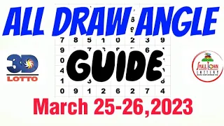 all draw angle guide 3d national and STL Luz. Vis. Min. /SWERTRES guide/3d lotto guide