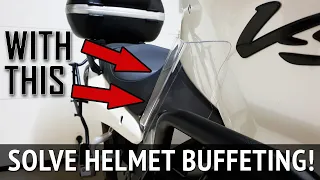 Fix helmet buffeting on motorcycle with Leg Wind Deflectors!