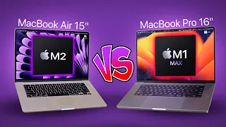 Apple MacBook Air 15" M2 vs MacBook Pro 16" M1 Max Review