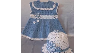 Crochet Patterns| for free |crochet baby dress| 1520