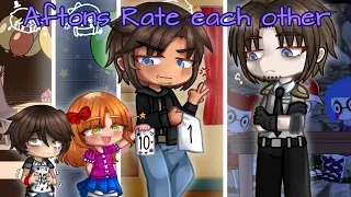 || Aftons Rate Each other || FNAF x gacha GCMM || FT. The Afton family