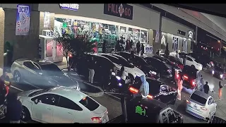 WATCH: South Memphis gas station burglarized by large crowd Saturday night