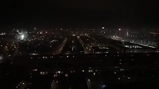 Oud en Nieuw 2018/2019 Vuurwerk boven Den Haag 3
