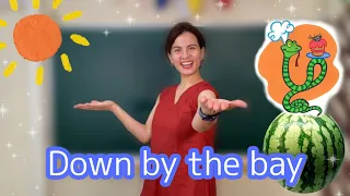 Down by the bay｜みずのほとり｜ Mother Goose｜ Let's sing!　|こどものうた｜英語で歌おう｜ママネーナの学校