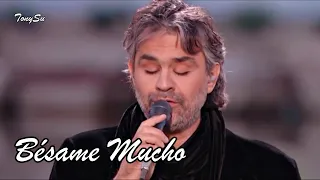 《世界名曲》西班牙語最佳情歌 Bésame Mucho (深情地吻我) 最好的獨唱版本 / Andrea Bocelli - Lyrics [中, 西字幕] LIVE 4K