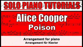 ALICE COOPER - Poison - arrangement for solo piano!