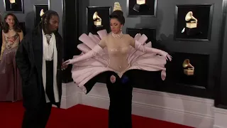 Stars shimmer and shine on Grammys red carpet