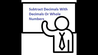 How To Subtract Decimal Numbers