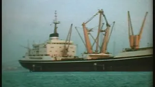 British India Steam Navigation Co Ltd vessel ASKA storm and loading coasters in Japan for the Gulf