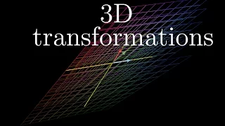 Three-dimensional linear transformations | Chapter 5, Essence of linear algebra