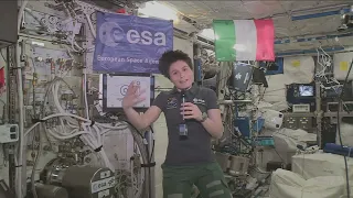 Expedition 43 Space Station Crew Member Discusses Life in Space with the Italian Prime Minister